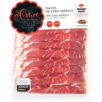 Paleta de Cebo Ibérica 50% raza ibérica loncheada (al vacío)
